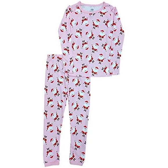 Ensemble de Sommeil en Coton pour Bébé et Enfant en Bas Âge Carters Rose Pyjama Santa 12M