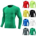 thumbnail image 1 of VBTAPA Men's Compression Shirts Long Sleeve Workout Gym T-Shirt Running Top Quick Dry Sports Base Layer Undershirts Red M, 1 of 7