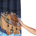 thumbnail image 3 of Shower Curtain, Ocean Scene with Noah's Ark Washable Shower Curtain for Bathroom, Waterproof Bathroom Shower Curtain Set with Hooks Long Shower Curtain 72x72in Home Decor, 3 of 7