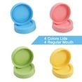 thumbnail image 3 of Colored Plastic Mason Jar Lids Regular Mouth Mason Canning Jars Top Food Storage Replacement 4 Pack, 3 of 7