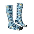 thumbnail image 3 of Picia Women Crew Soft Moisture-wicking Socks Airplanes and Aviation Signs Pattern Design Cotton Socks, One Size fit All, 3 of 9