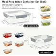 thumbnail image 2 of 2.8L Tritan Plastic Food Storage Containers, 2 of 8