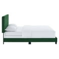 thumbnail image 4 of Pemberly Row Channel Tufted Performance Velvet Queen Bed in Emerald Green, 4 of 8