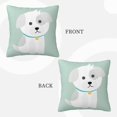 thumbnail image 3 of LNWH Decorative Pillow Covers, Cute Cartoon Puppy Square Sofa Decorative Knit Pillow Case, 20"x20", 3 of 8