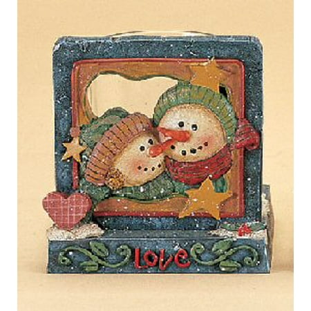 Crazy Mountain Votive Holder BYC5106 Snowman
