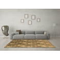 thumbnail image 3 of Ahgly Company Indoor Round Oriental Brown Industrial Area Rugs, 5' Round, 3 of 4