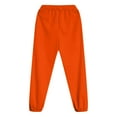 thumbnail image 5 of Ccpelsie Boys Lightweight Jogger Pants Youth Kids Quick Dry Hiking Pants Active Athletic Pants with Zipper Pockets(Orange,11-12 Years), 5 of 6