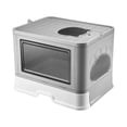 thumbnail image 5 of Jacgood Cat Litter Box Foldable Cat Big Litter Tray Box Sturdy Fully Enclosed Toilet, 5 of 7