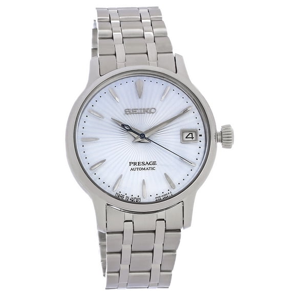 Seiko Presage Cocktail Ladies Stainless Steel Blue Dial Automatic Watch SRP841