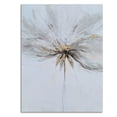 thumbnail image 1 of Abstract Grey and White Floral Canvas Wall Art with Gold Foil for Bedroom Bathroom, 1 of 6