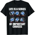 thumbnail image 1 of Types Of Baseball Pitches Life Choices Pitcher Player Unisex T-Shirt, 1 of 4