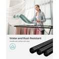 thumbnail image 6 of SONGMICS 2-Level Clothes Drying Rack Laundry Drying Rack with Height-Adjustable Wings 33 Drying Rails Sock Clips Black, 6 of 7