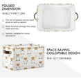 thumbnail image 3 of GZHJMY Storage Basket Cute Hamsters Storage Bin with Handle , Large Storage Cube Collapsible for Shelves Closet Bedroom Living Room 1PC Collapsible Organizer, 3 of 7