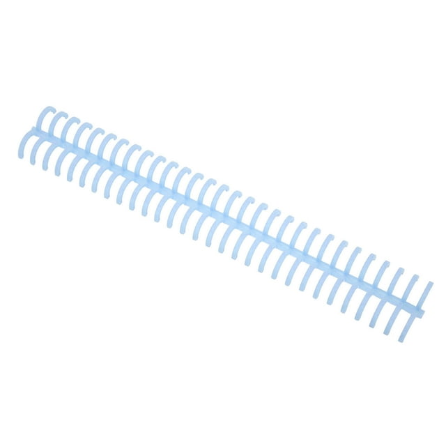 Spiral Binding Coil, 10Pcs Sheet Binding Comb Plastic Pretty Colour For Page Light Blue