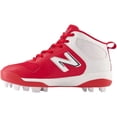 thumbnail image 4 of New Balance Youth 3000V6 Molded Baseball Cleats Red/White Medium 5, 4 of 6