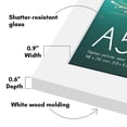 thumbnail image 3 of Americanflat A5 5.8x8.3 Picture Frame with Shatter-Resistant Glass Signature Collection Frames Tabletop - White, 3 of 7