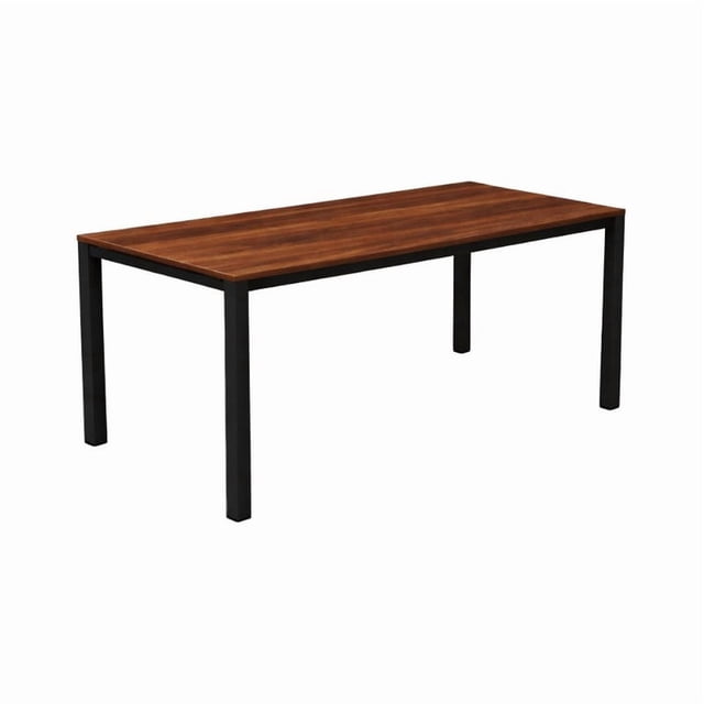 Escritorio Viena 120x80 cm – Mad Oscura con Patas Gris Oxford, Diseño Moderno y Resistente, Fácil de Limpiar – Ideal para Oficina y Home Office