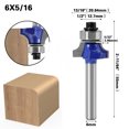 thumbnail image 1 of Professional Woodworking Round Nose Router Bit - Precision R Corner Cutter, Durable Milling Tool for Edge Shaping, Compatible with Multiple Milling Machines, Easy-to-Use Carbide Tipped Rounding, 1 of 2
