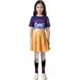 thumbnail image 6 of LumiFest G'irl's Halloween Costume, Pop Singers Idol Group Fancy Dress up Outfit with T-shirt & Skirt, Halloween Cosplay Stage Performance Suit for Carnival & Party Events, 6 of 6