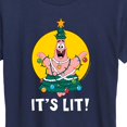 thumbnail image 3 of SpongeBob SquarePants - Patrick It's Lit - Women's Lightweight French Terry Pullover, 3 of 6