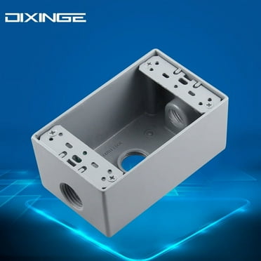 BERTDOMD Metal Electrical Outlet Box Weatherproof Wall Mounted Outlet Box Outlet Socket Box Outdoor Switch Box Junction Box