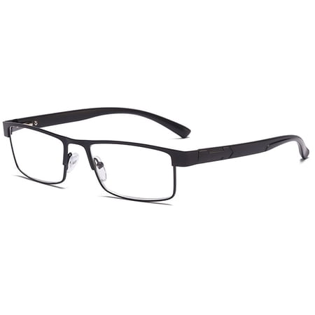 Fashion Vintage Simple Classic Ultra Light Glasses Business Reading Glasses Optical Frame Eye Protection BLACK STRENGTH 250