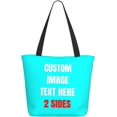 thumbnail image 1 of Custom Tote Bag With Logo Photo, Custom Bag, Personalized Shopping Bags Reusable Grocery Bags Bulk For Work Travel Gifts, 1 of 8