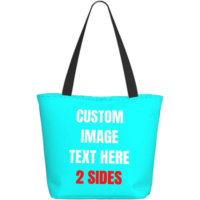 Custom Tote Bag With Logo Photo, Custom Bag, Personalized Shopping Bags Reusable Grocery Bags Bulk For Work Travel Gifts