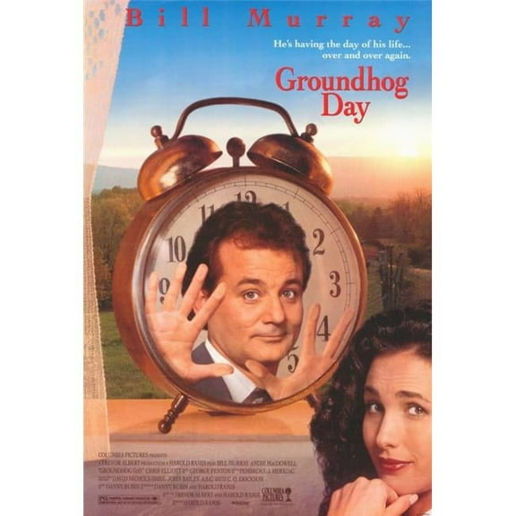 Pop Culture Graphics MOVCF3245 Groundhog Day Movie Poster Print, 27 x 40