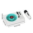 thumbnail image 3 of The Retro Speaker With Microphone Vintage Record Player With Adjustable Ambient Lights Turntable 4 Mode Wireless Playback Audio Speakers, 3 of 4