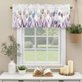 thumbnail image 3 of Watercolor Tulip Window Valance Curtain Flowers Floral Rod Pocket Short Curtain for Living Room, Bedroom & Kitchen Window Decor 42x18in, 3 of 8