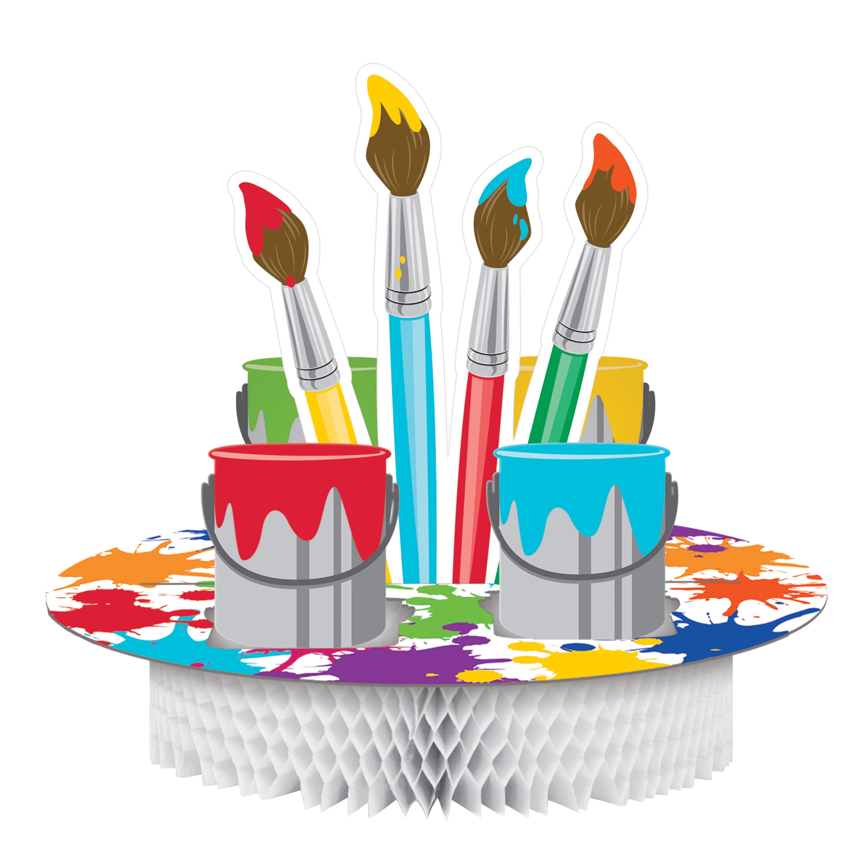 Brush Cut Out Paint Brush Confetti Paint Decorations Paint Theme Art Party Supplies Art Decorations