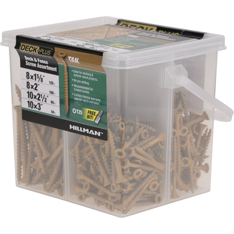 DeckPlus Exterior Deck Screws, 335 Piece Assorted Set photo 8