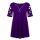 thumbnail image 4 of Pntutb Blusa sin mangas corta sólida con cuello en V y cremallera para mujer Pntutb Pntutb-4188, 4 of 7