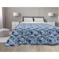 thumbnail image 1 of Nature Down Alternative Comforter, Continuous Pattern Simple Design of Fir Trees on Plain Background, Microfiber Quilt for All Season, 5 Sizes, Off White and Multicolor, by Ambesonne, 1 of 3