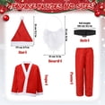 thumbnail image 6 of Boys Kids Santa Suit, Red Jacket and Pants with Hat and Beard, Christmas Outfit, 6 of 8
