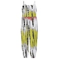 thumbnail image 3 of Toddler Girl Cute One Piece Jumpsuit Sleeveless Strap Tie Dye Rompers Summer Outfits with Pockets (1-2 Years, C Yellow), 3 of 5