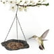 thumbnail image 1 of Bandeja colgante de comedero para pájaros de malla fina - comedero metálico de gran capacidad con cadena ajustable, resistente al óxido para jardín y jardín, 1 of 5
