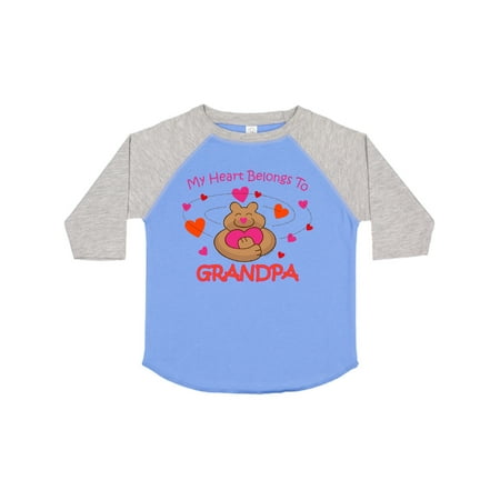 

Inktastic Heart Belongs to Grandpa Gift Toddler Toddler Girl T-Shirt