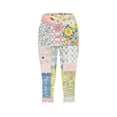 thumbnail image 4 of BangWanChi Leggings for Women Capri Women's Summer High Waisted Printing Capris Matching Slim Fitting Yoga Gym Pants, 4 of 5