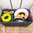 thumbnail image 4 of Outsunny 100 Gallon Outdoor Storage Box, Waterproof and Lockable Deck Box, 4 of 10