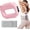 Pink, variant on 6-Level Adjustable Vibration Fascia Ring Massager with Belt, Cordless Portable Full Body Massager for Home Gym, Massage Abs Thighs Arms,Purple