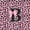 Pink Black B, variant on Manfei Pink Leopard Print Bow Letter W Quilt Full for Girls, Bowknot Initial Full Bedspread Sets