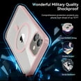 thumbnail image 6 of Magnetic for iPhone 12/iPhone 12 Pro Case, Compatible with MagSafe, Protection Protective Phone Case Shockproof Cover for iPhone 12/iPhone 12 Pro (Pink), 6 of 15