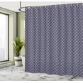 thumbnail image 4 of Ambesonne New Year Shower Curtain, Line Art Christmas Motif, 69"Wx75"L, Dark Indigo and Pale Yellow, 4 of 4