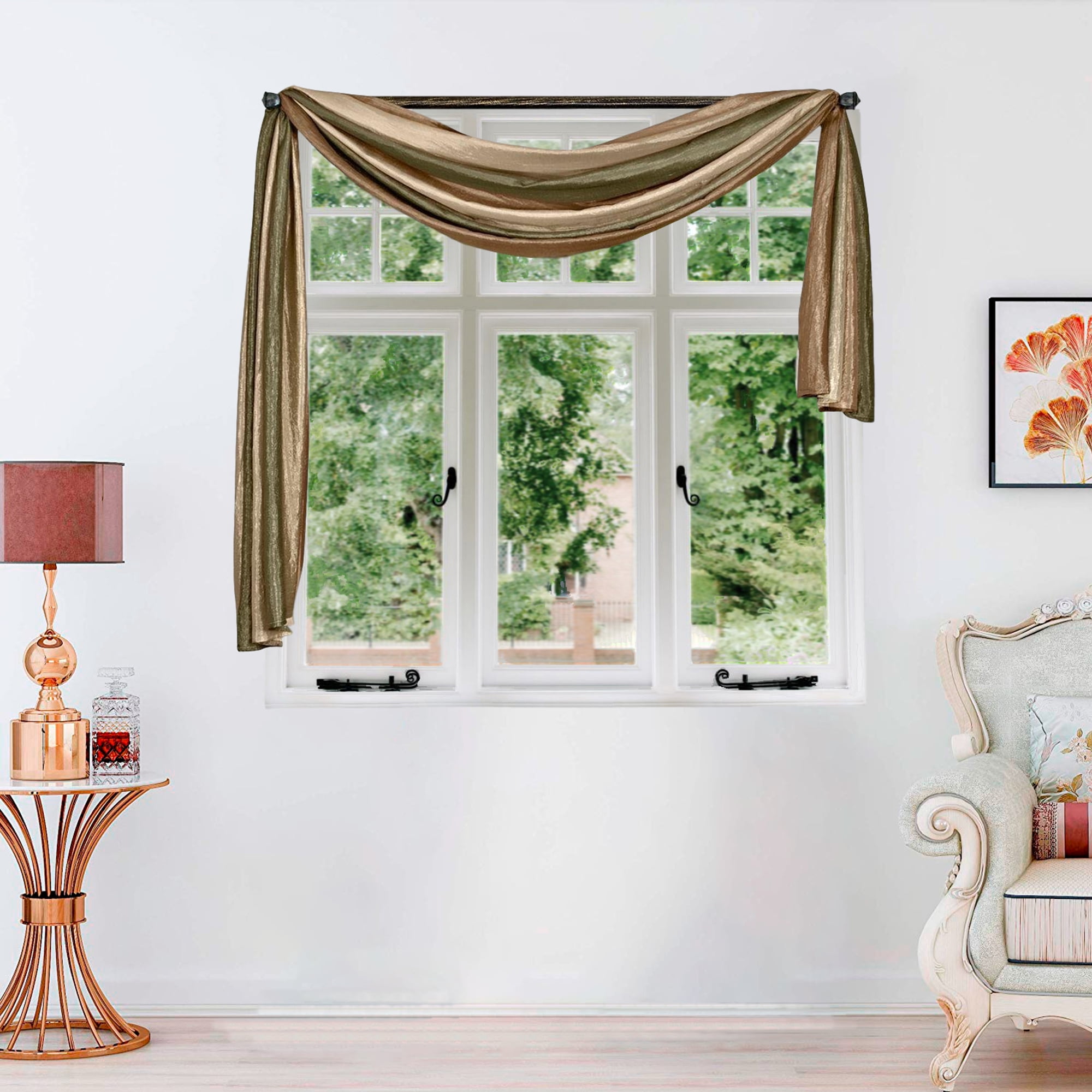 Scarf valance best sale window treatment ideas