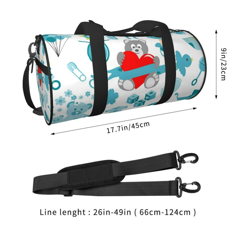 ZICANCN Baby Boy Toddler Unisex Large Duffle Bag for Travel Sports Tote Gym Bag Airplane Weekenders Bags for Women Men