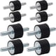 thumbnail image 1 of Rubber Isolation Mounts, Pack of 8 M8 M6 Anti-Vibration Rubber Shock Absorbers Vibration Damper for Car Boat Coils (30 * 20mm,20 * 15mm), 1 of 5