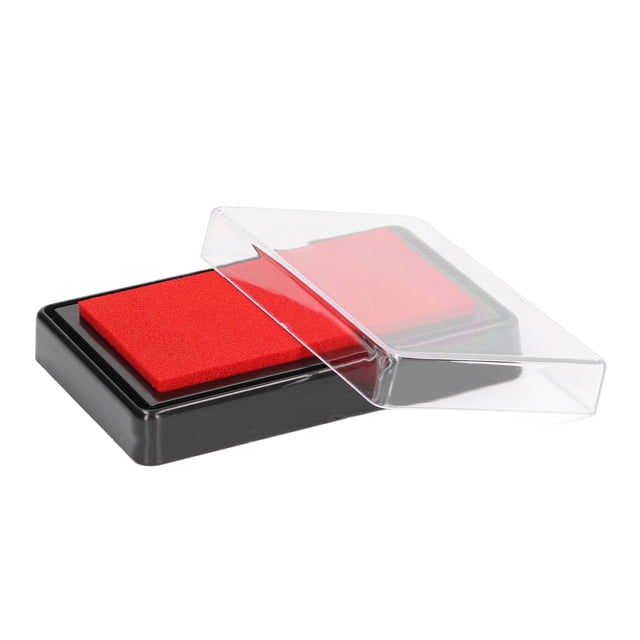 Baby Footprint Ink Pad, Lasting Memories Easy Cleaning PVC Meaningful Baby Ink Pad With Paper For Babies Red Ink