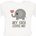thumbnail image 4 of Inktastic My Gigi Loves Me Grandchild Boys or Girls Long Sleeve Baby Bodysuit, 4 of 5